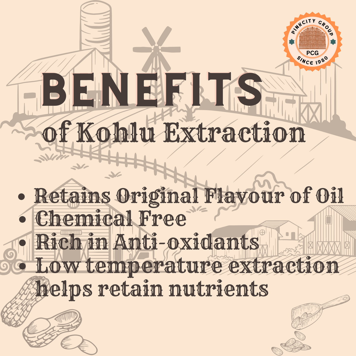 Pinkcity Wellness Cold Pressed Sunflower Oil|1 Ltr x 5 Bottles | 5 Litre Pack