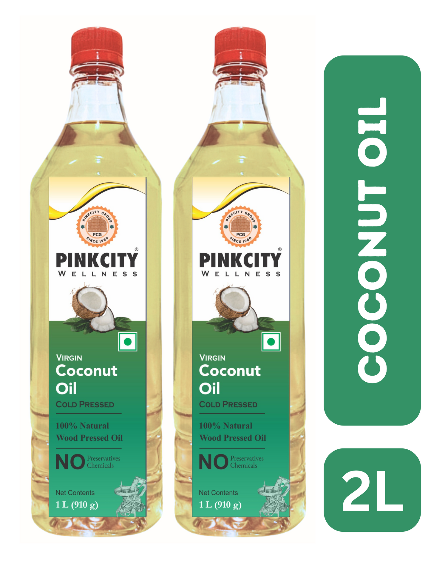 Pinkcity Wellness Cold Pressed Coconut Oil 2 Litre