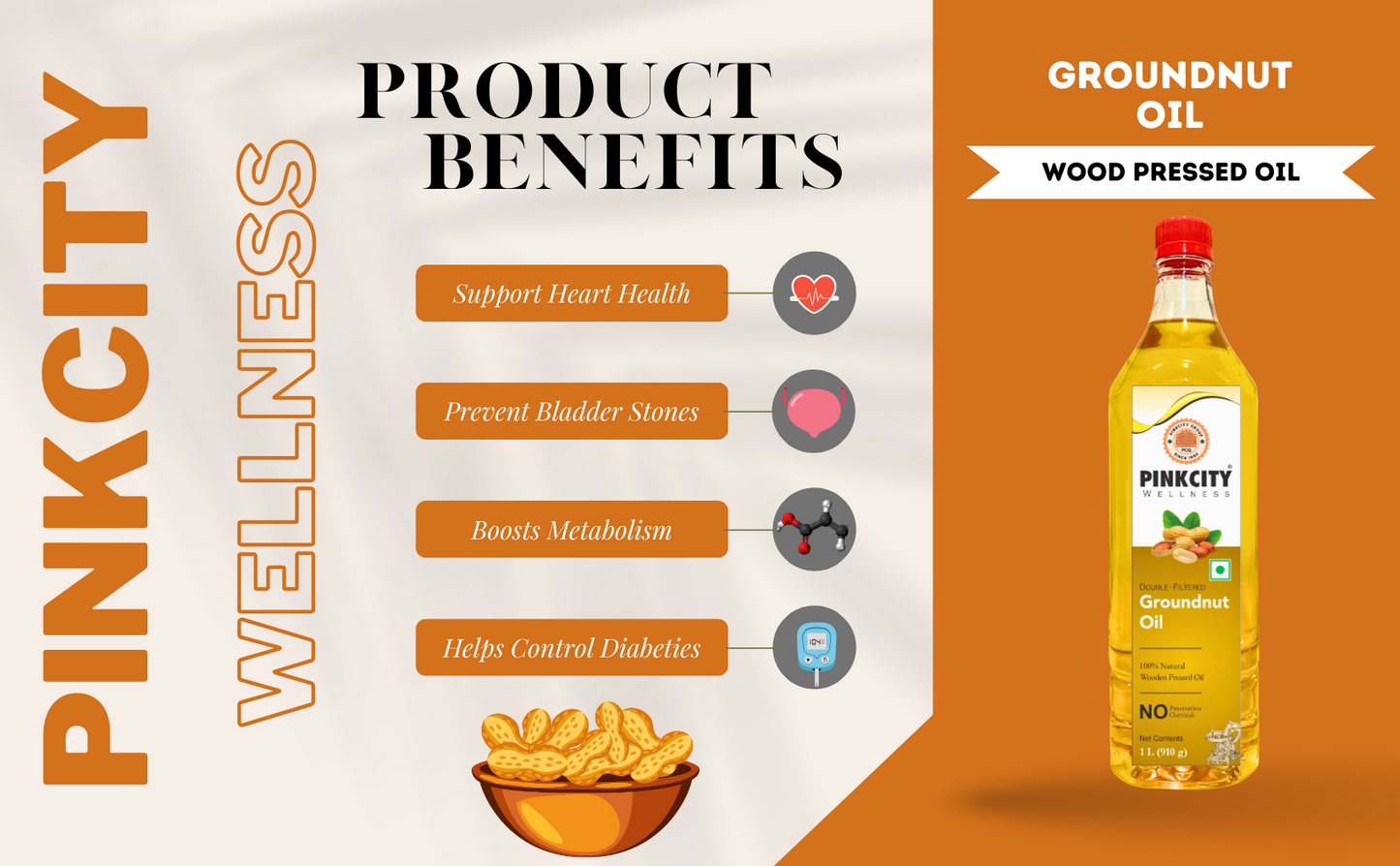 Pink city groundnut oil benefits