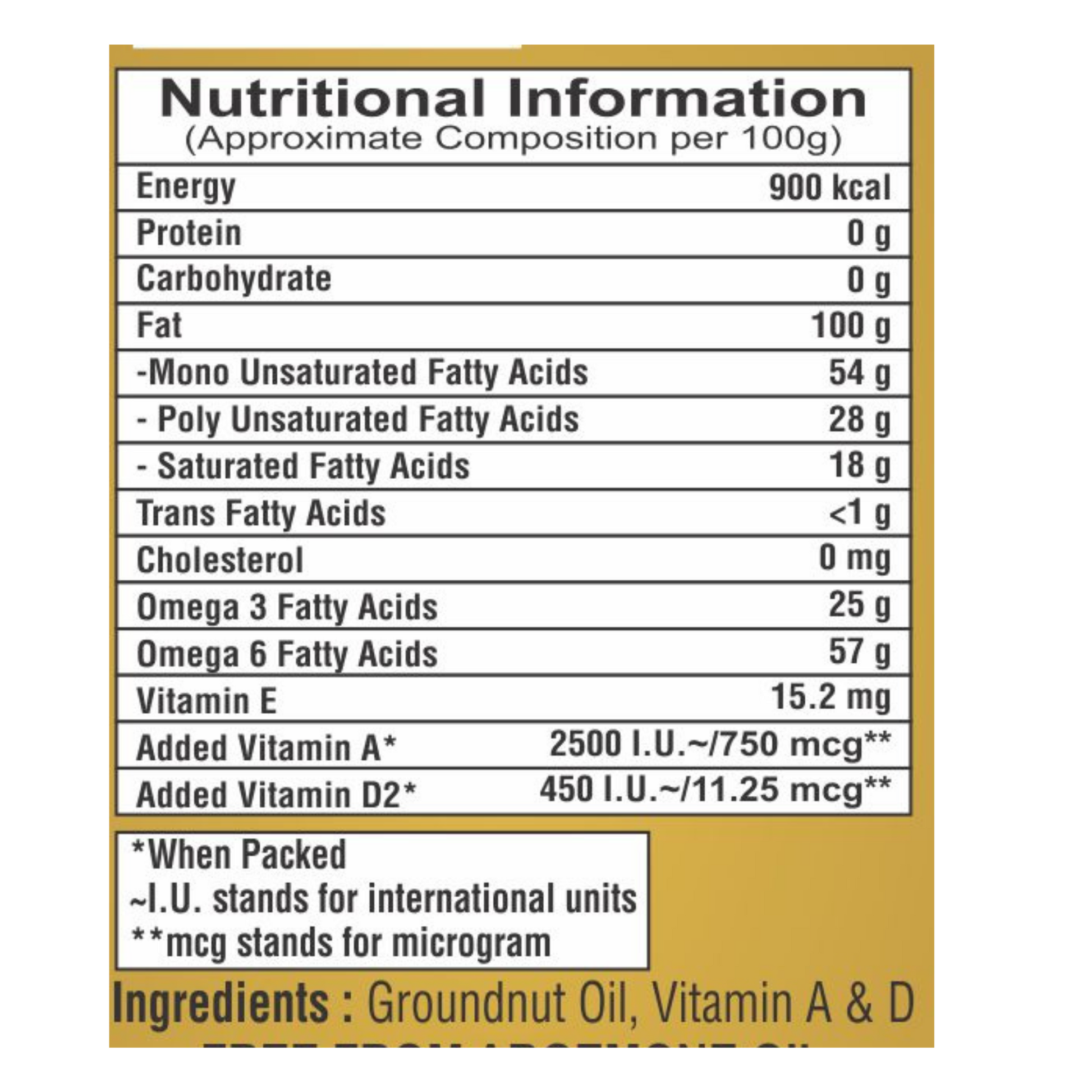 Pinkcity Wellness Wooden Cold Pressed Groundnut Oil | 5 Litre | 1 Litre x 5 | Peanut Oil